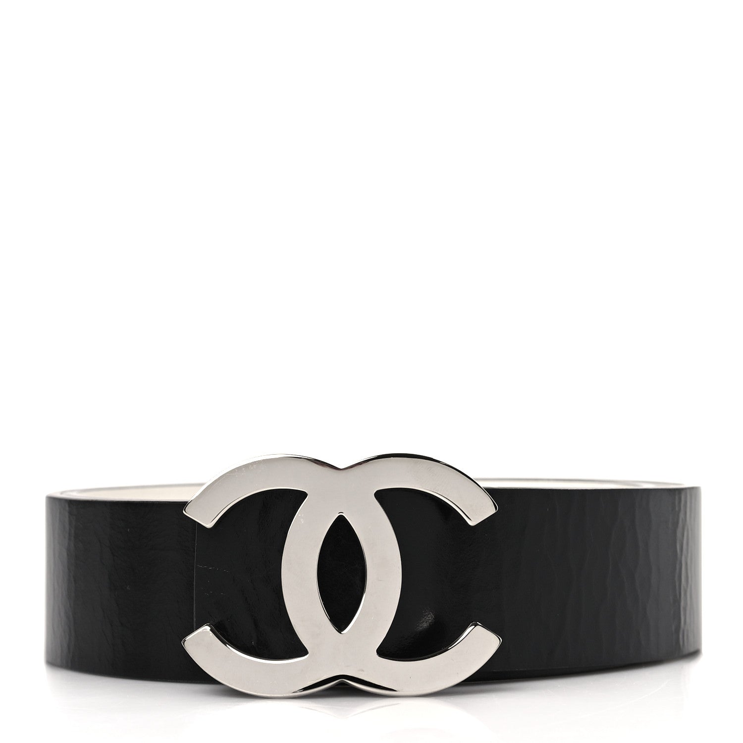Chanel Calfskin CC Reversible Belt 80 32 Black White 1 of 5