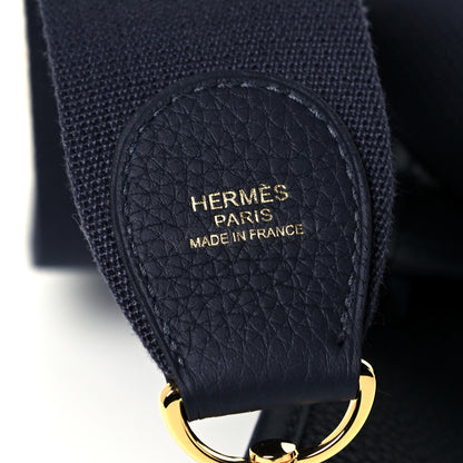 Hermes Taurillon Clemence Evelyne III PM Bleu Nuit 10 of 11