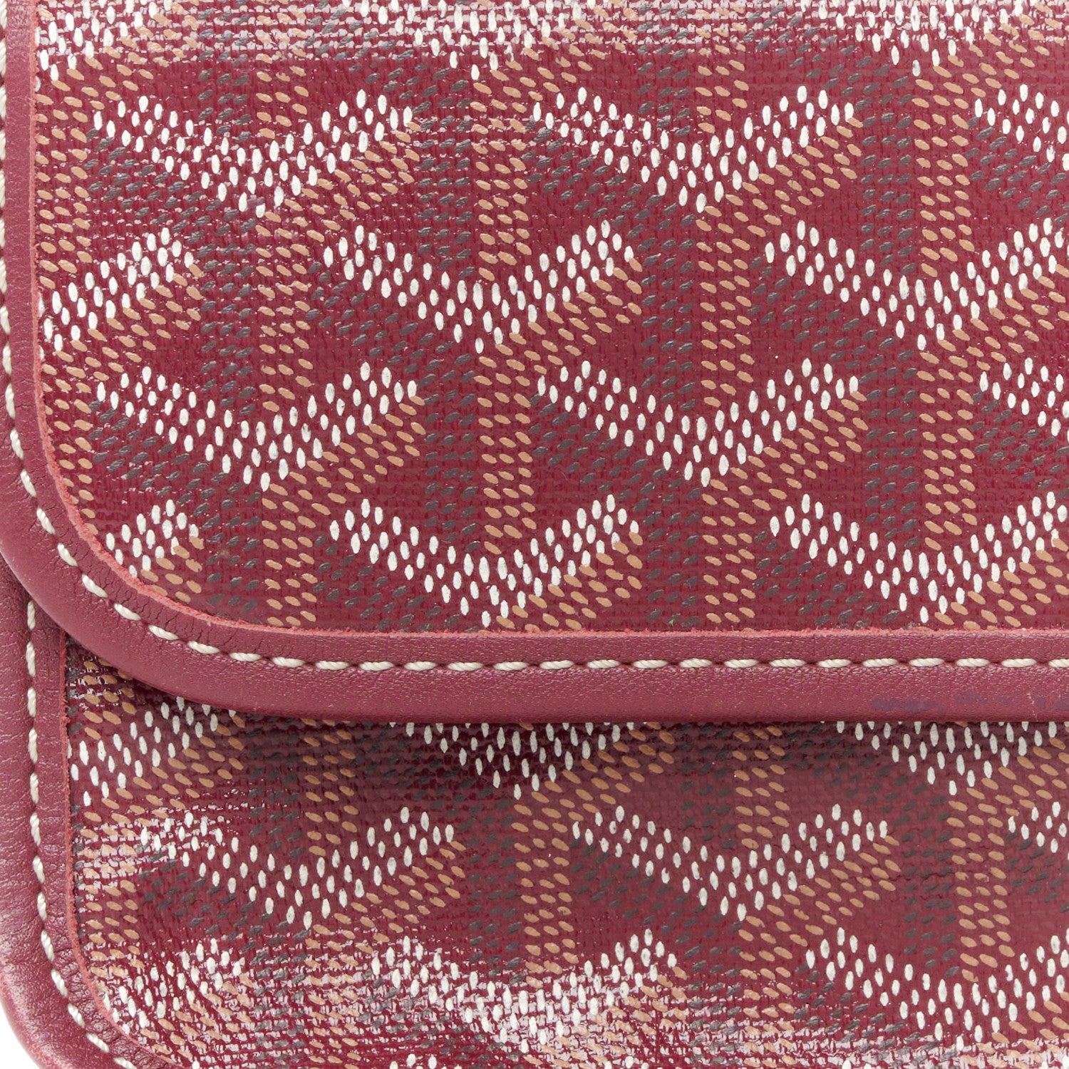 Goyard Goyardine Saint Louis Pouch Burgundy 7 of 7