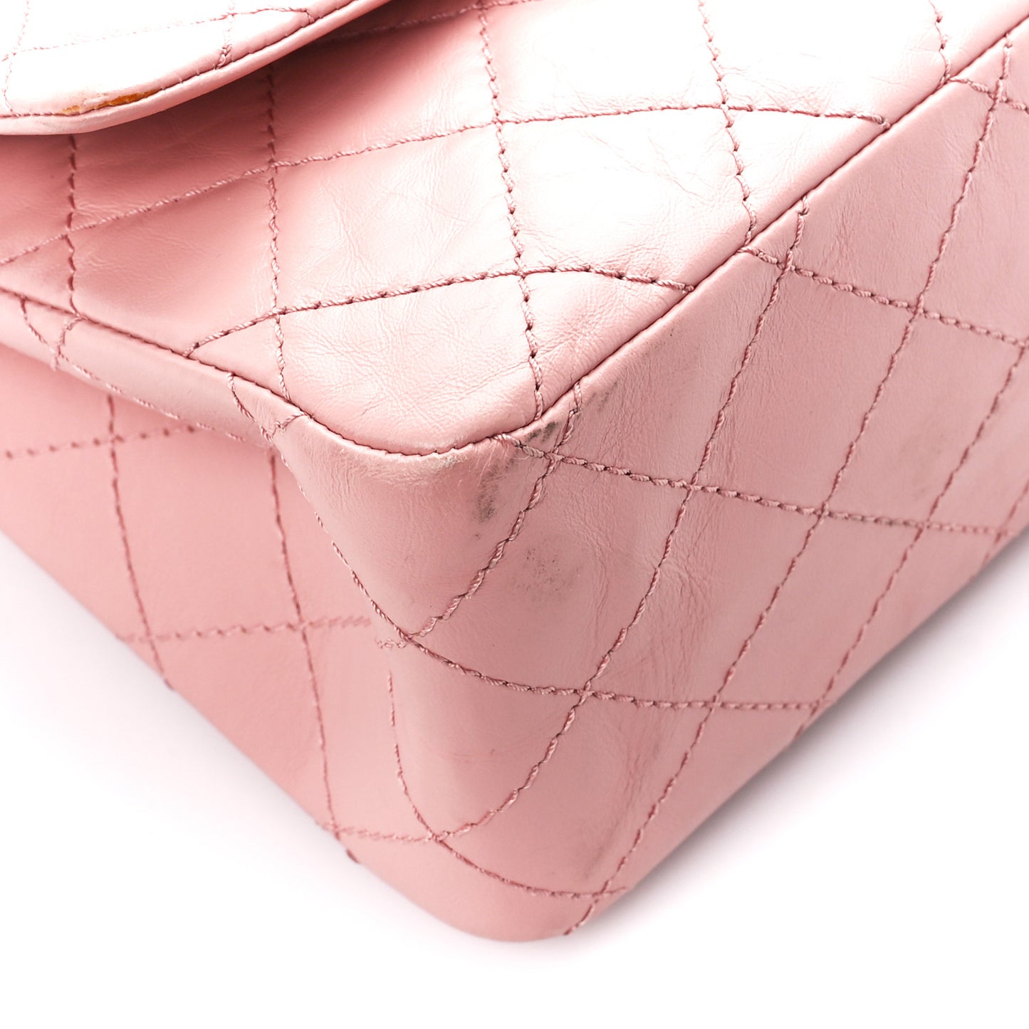 Aged Calfskin Quilted 2.55 Reissue 226 Flap Pink