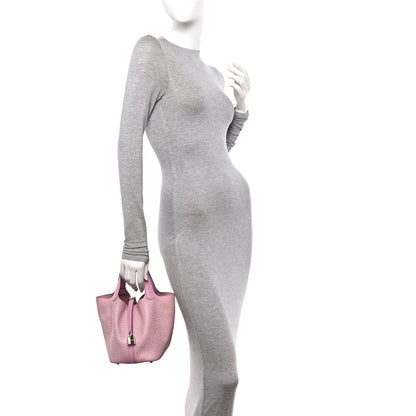 Hermes Swift Lucky Daisy Picotin Lock 18 PM Mauve Sylvestre 2 of 13