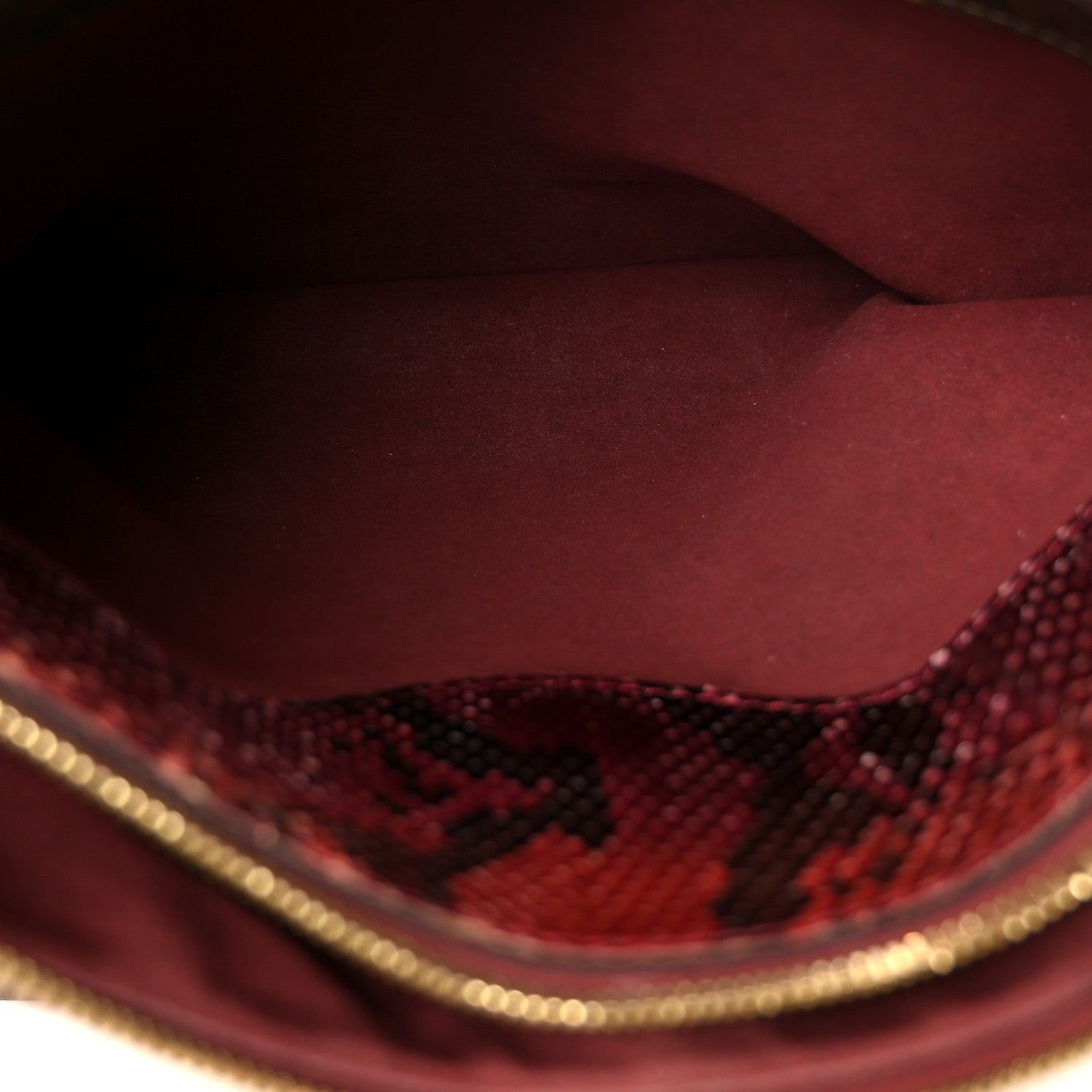 Louis Vuitton Snakeskin Monogram Pallas Red 7 of 12