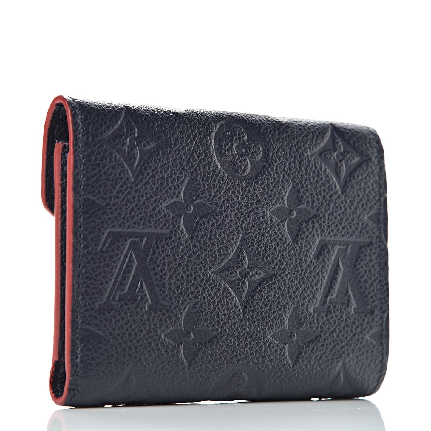 Empreinte Victorine Wallet Marine Rouge