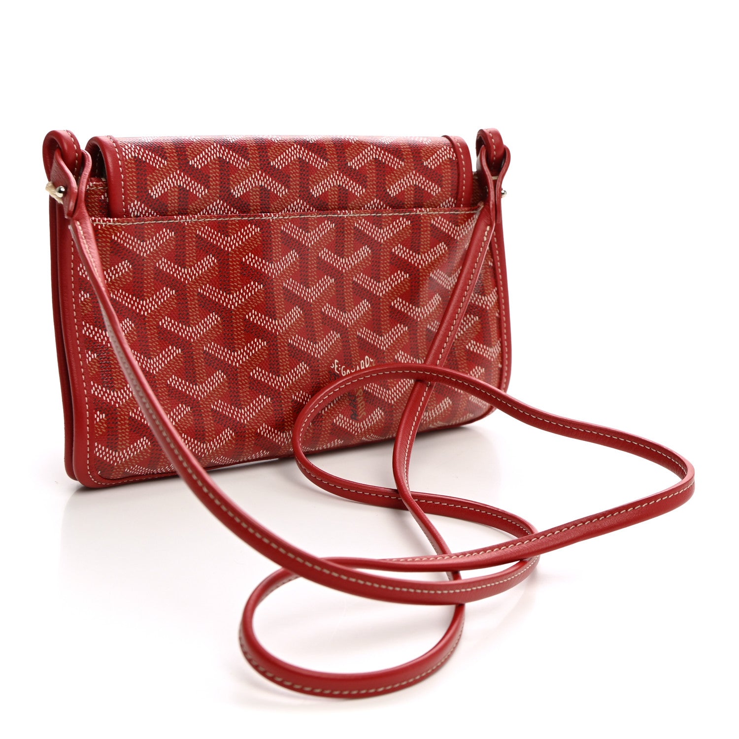Goyard Goyardine Plumet Wallet Clutch Red 3 of 11