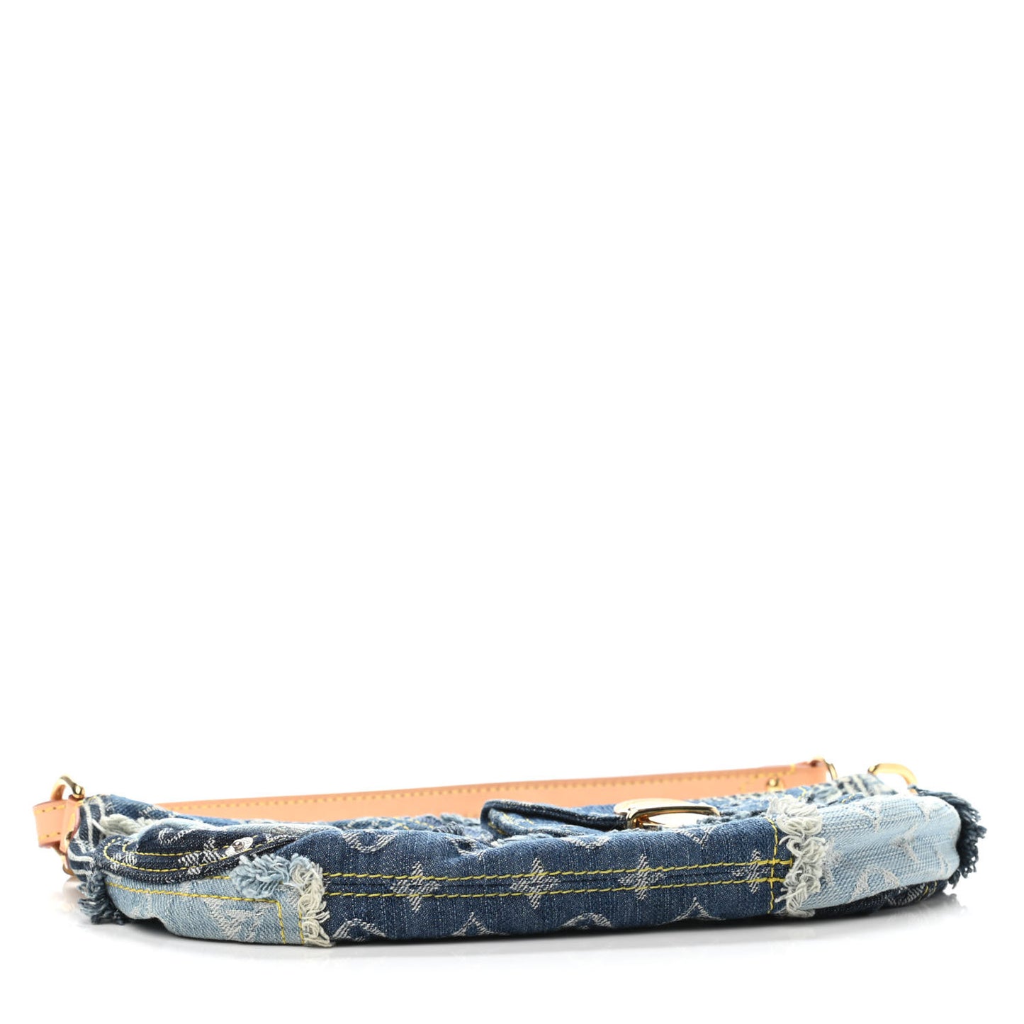Denim Patchwork Pouchy Blue