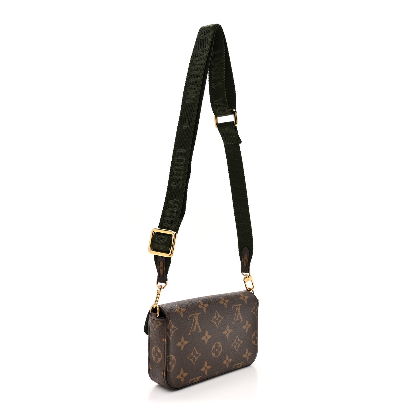 Monogram Felicie Strap & Go Kaki
