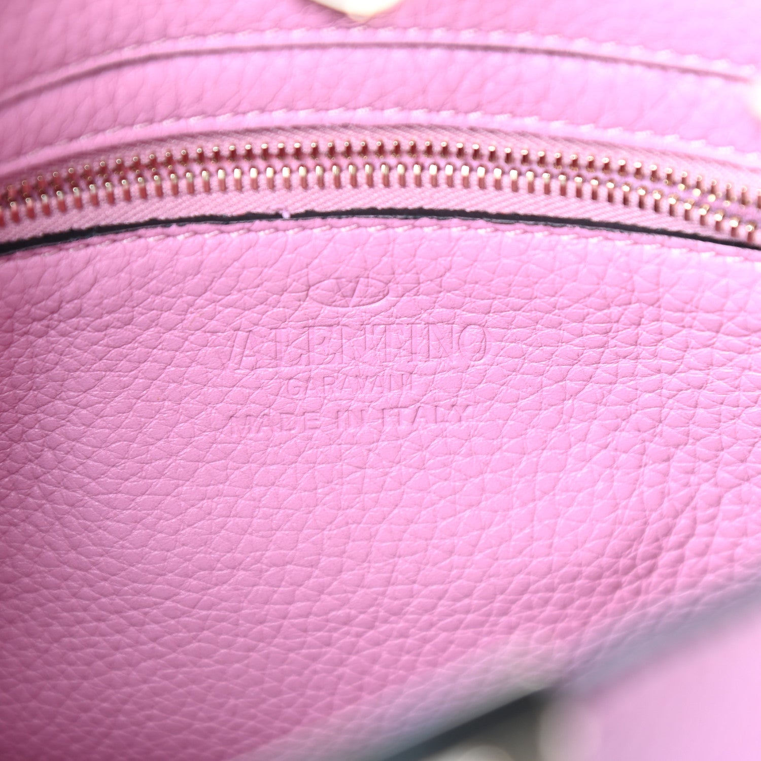 Valentino Garavani Pebbled Calfskin Mini Rockstud Flip-Lock Messenger Bag Pink 6 of 9