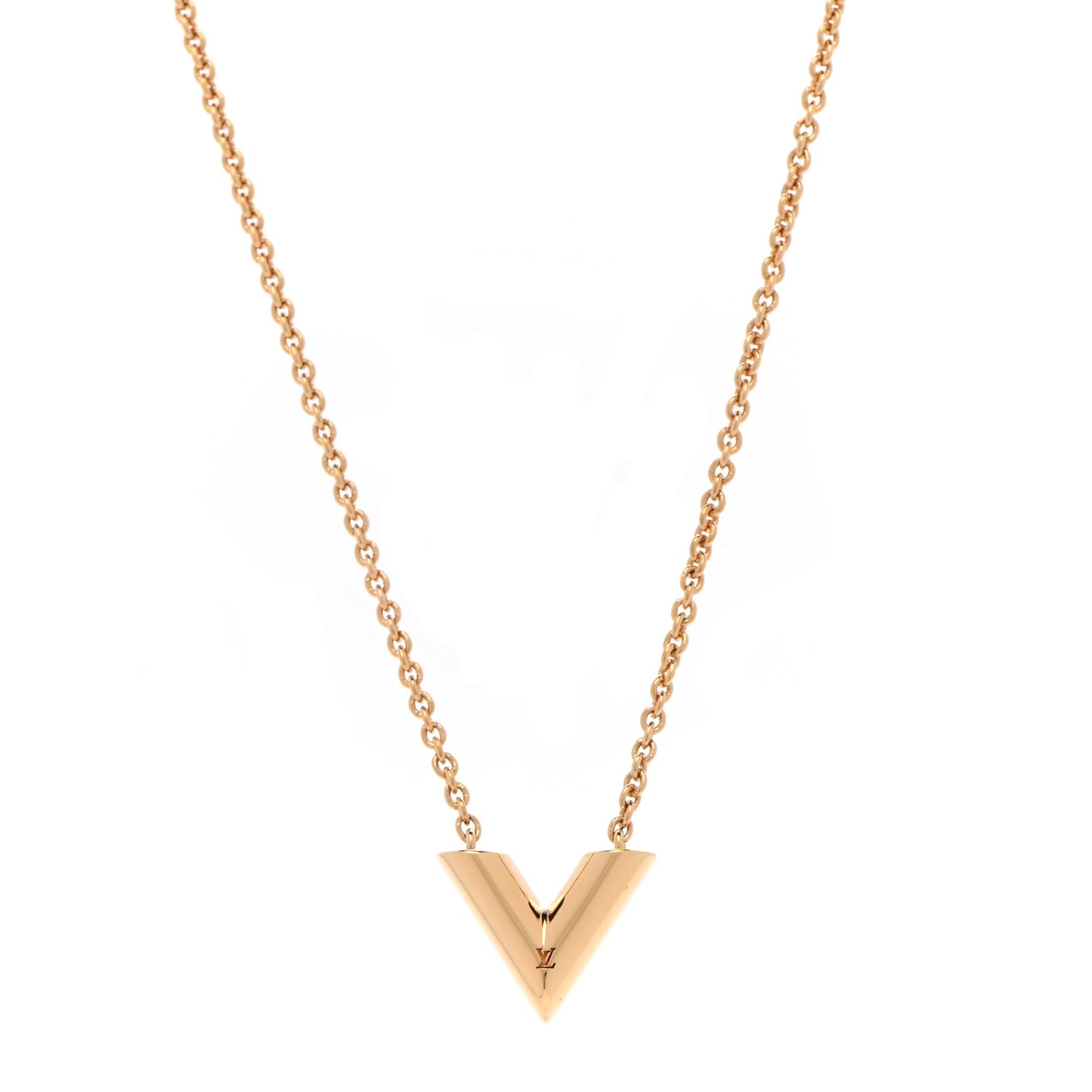 Essential V Necklace Gold