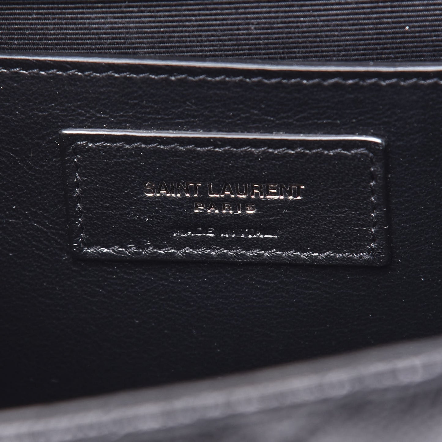 Grain De Poudre Textured Mixed Matelasse Triquilt Medium Monogram Satchel Black