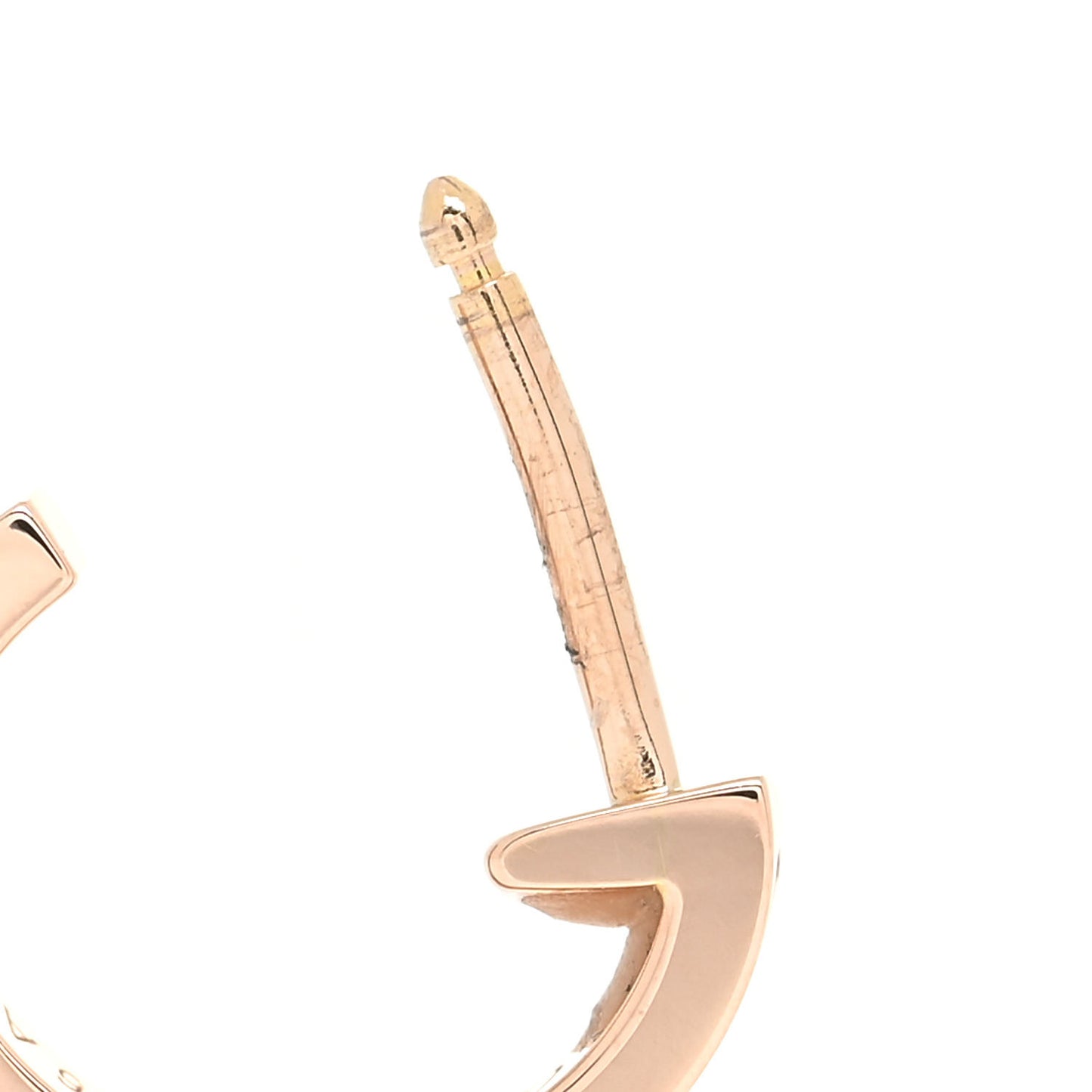 18K Pink Gold Small LOVE Hoop Earrings