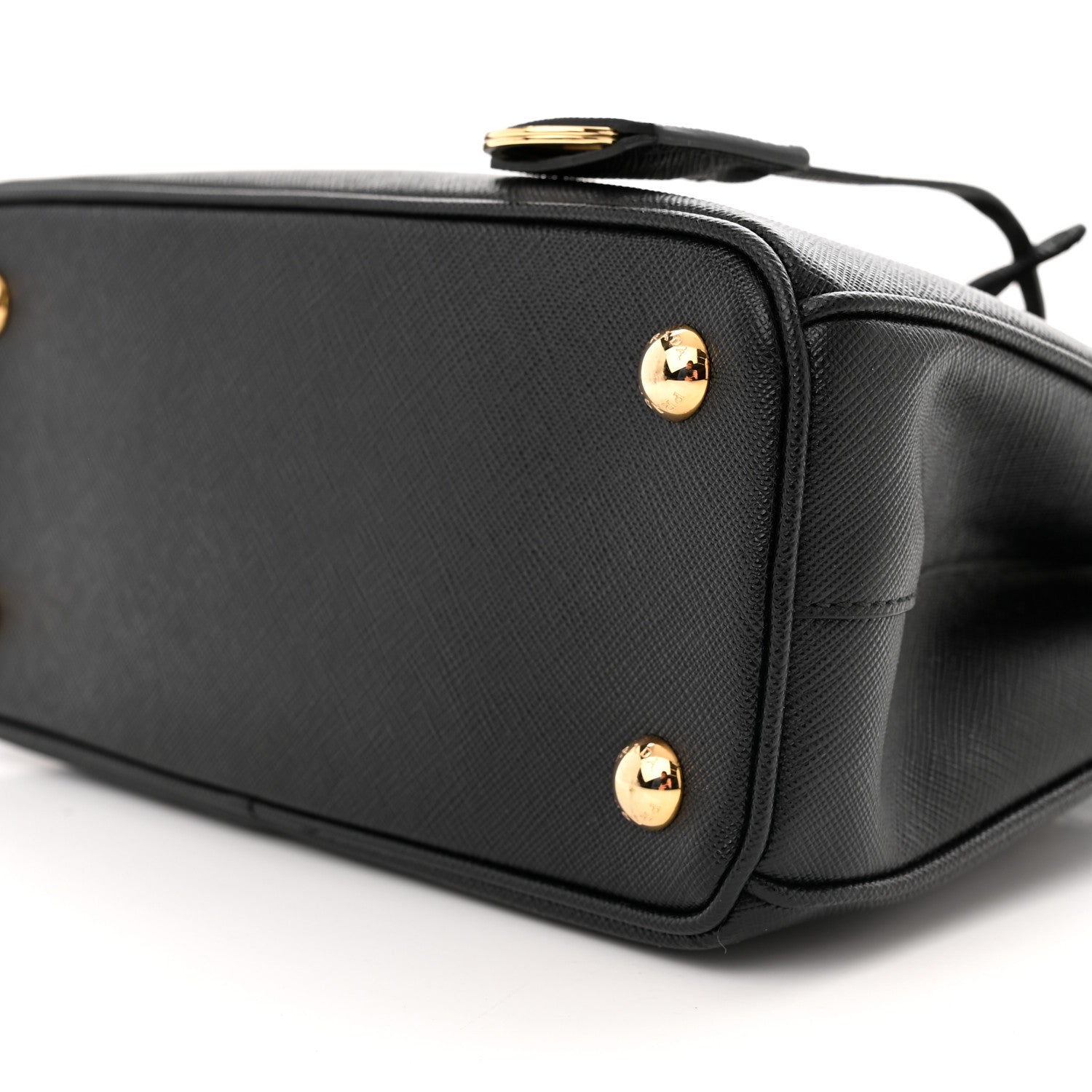 Prada Saffiano Lux Micro Galleria Shoulder Bag Black 9 of 10
