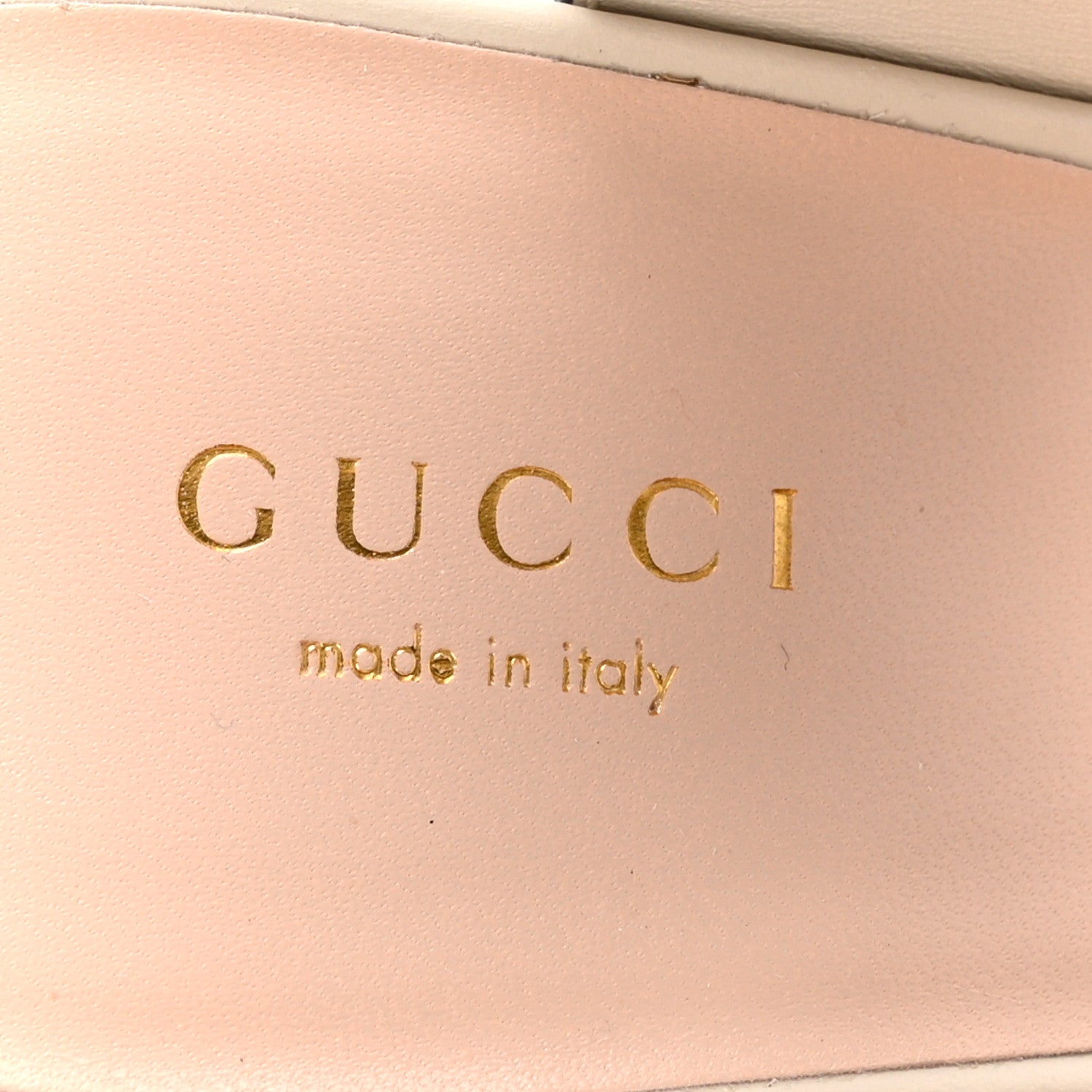 Gucci Cosmos Softy Calfskin Wooden Interlocking G Cut-Out 30/120mm Platform Sandals 38 Mystic White 7 of 13