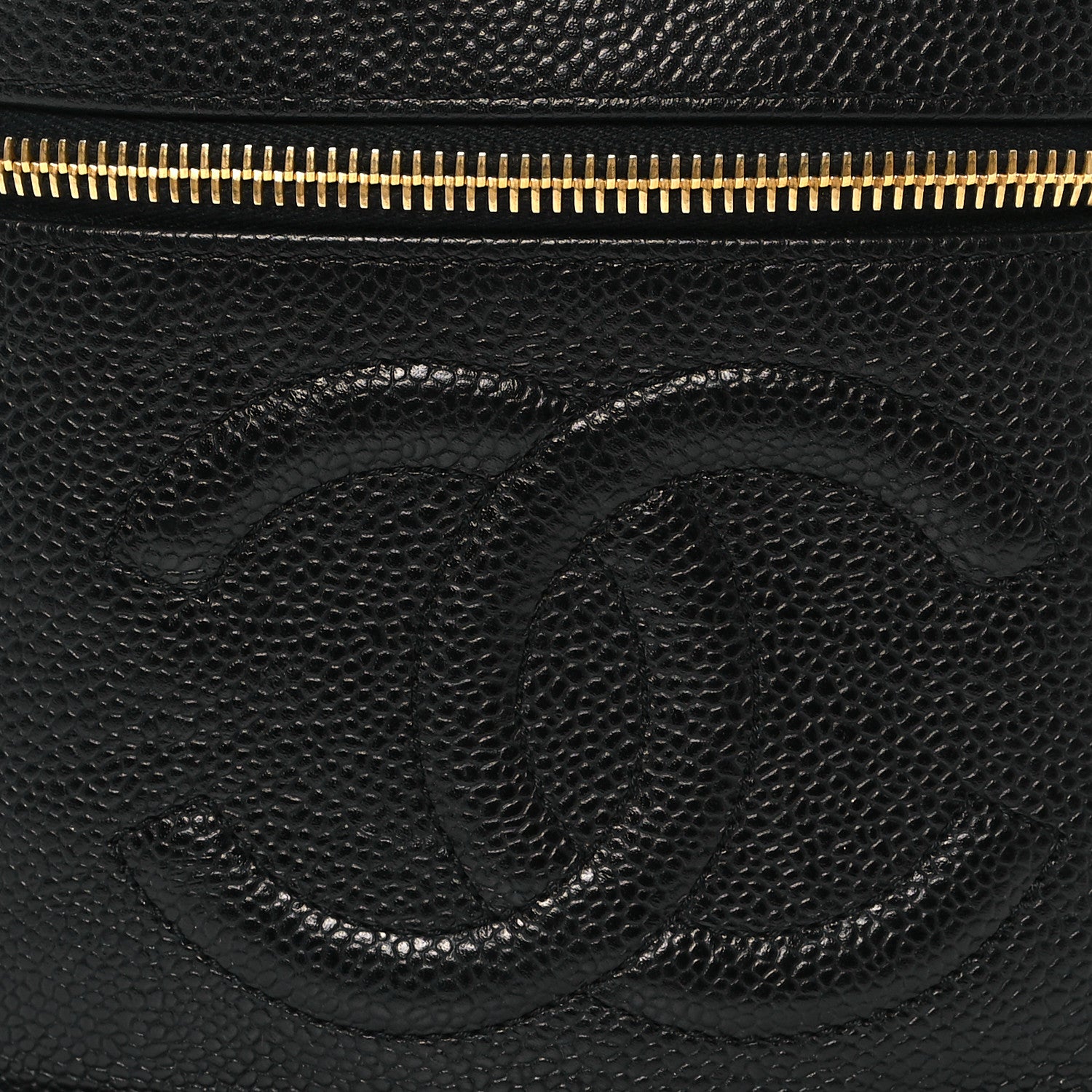 Chanel Caviar Vanity Cosmetic Case Black 9 of 12