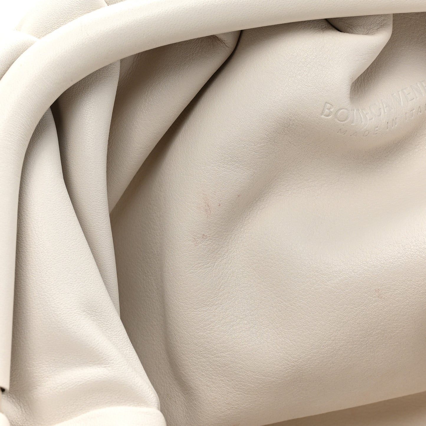 Smooth Butter Calf The Pouch Oversized Clutch Plaster