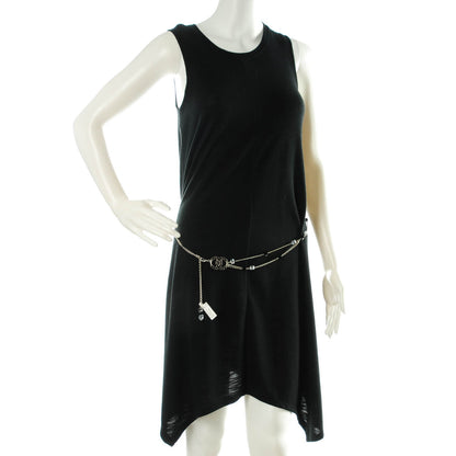 Chanel Baguette Crystal CC Belt Silver Black 2 of 6