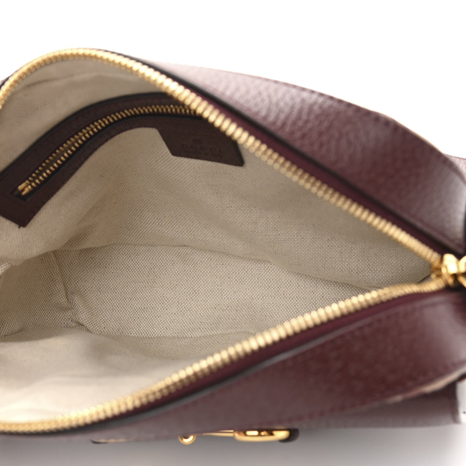 Gucci Monogram Textured Dollar Calfskin Small Horsebit 1955 Shoulder Bag Sahara Rubino Chardonnay 5 of 10