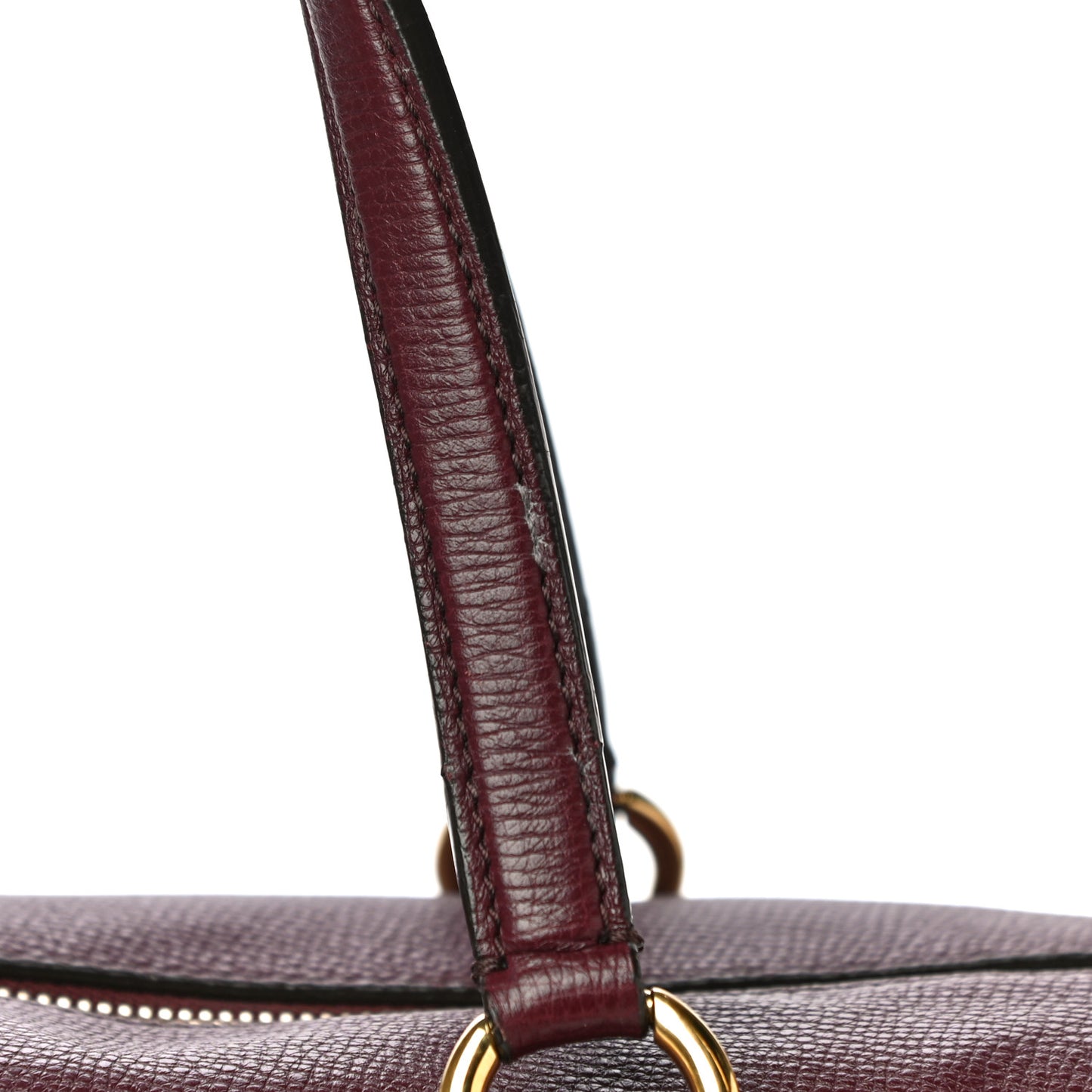 Derby Calfskin Medium Alchester Bowling Bag Mahogany Red
