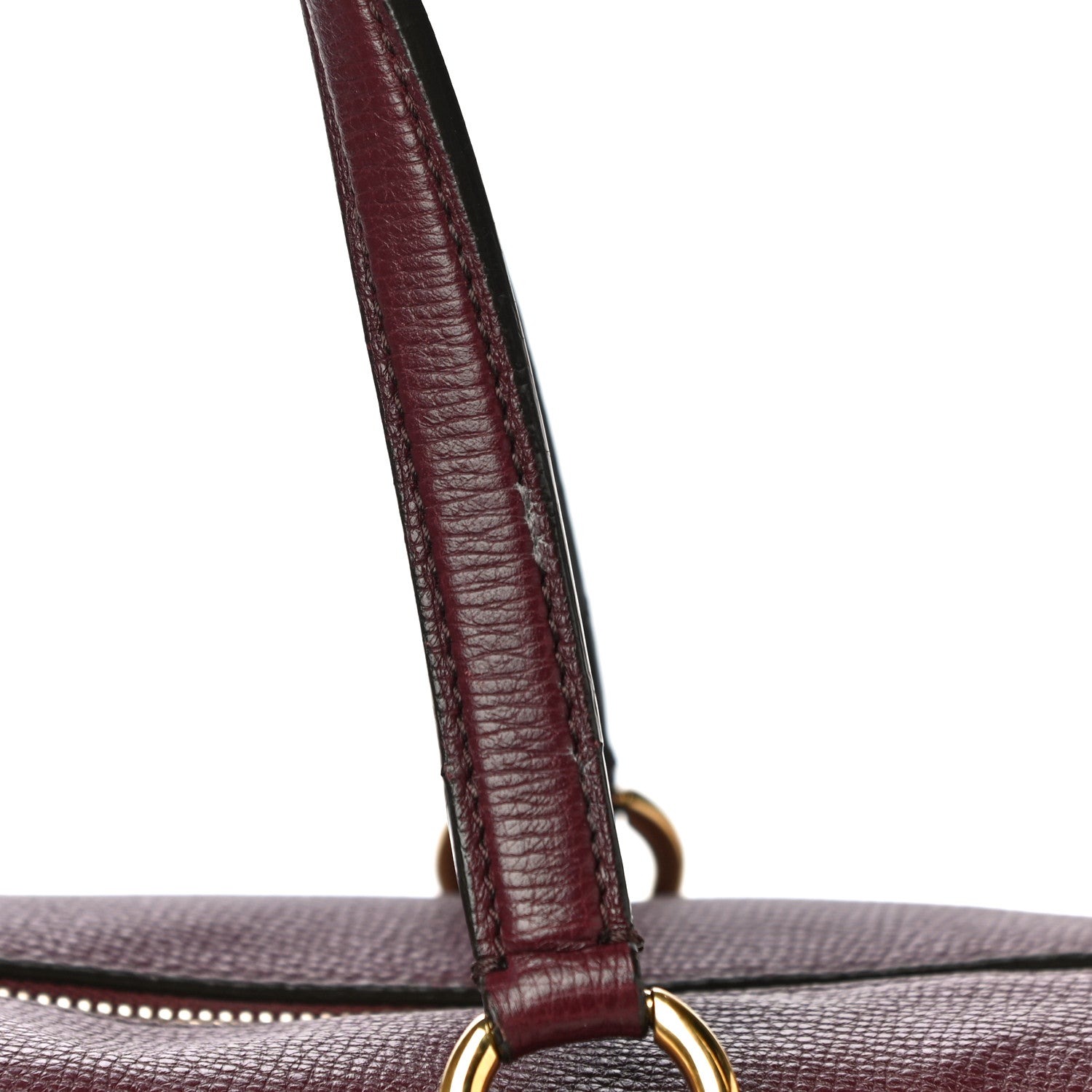Burberry Derby Calfskin Medium Alchester Bowling Bag Mahogany Red 14 of 18