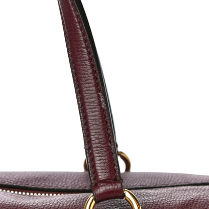 Burberry Derby Calfskin Medium Alchester Bowling Bag Mahogany Red 14 of 18