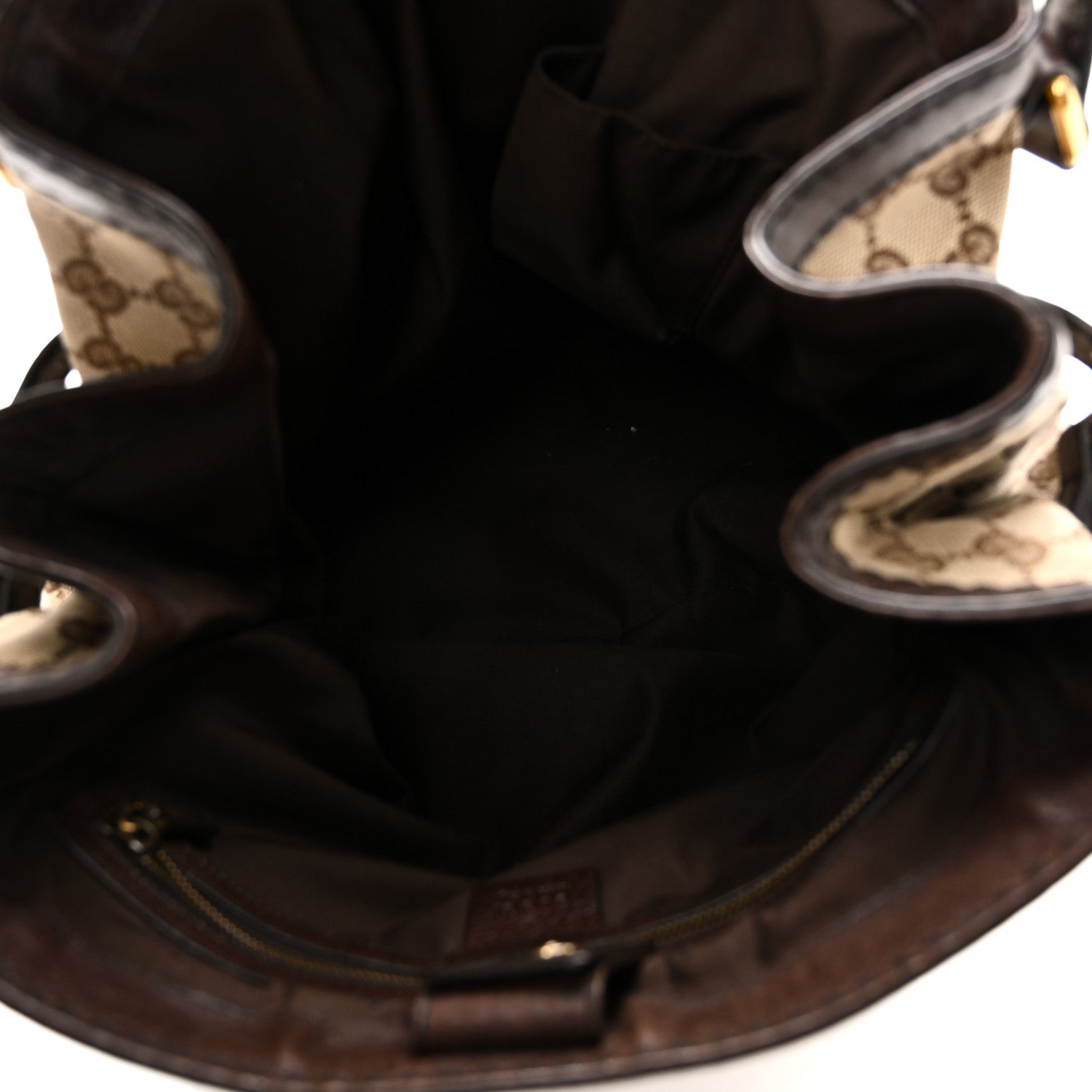 Gucci Monogram Medium Jockey Tote Dark Brown 5 of 10