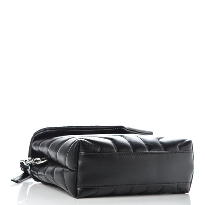 Saint Laurent Calfskin Y Quilted Monogram Toy Loulou Crossbody Bag Black 4 of 11