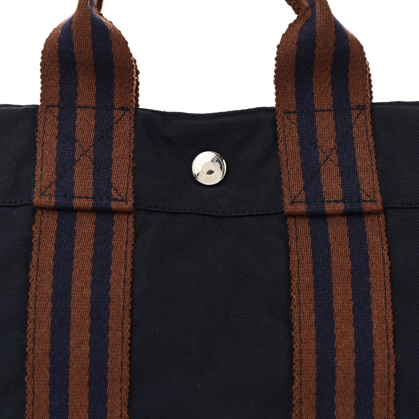 Canvas Tout Fourre PM Navy Brown