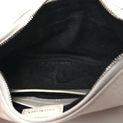 Balenciaga Extra Supple Calfskin Crocodile Embossed Le Cagole Mini Purse With Chain White 5 of 10