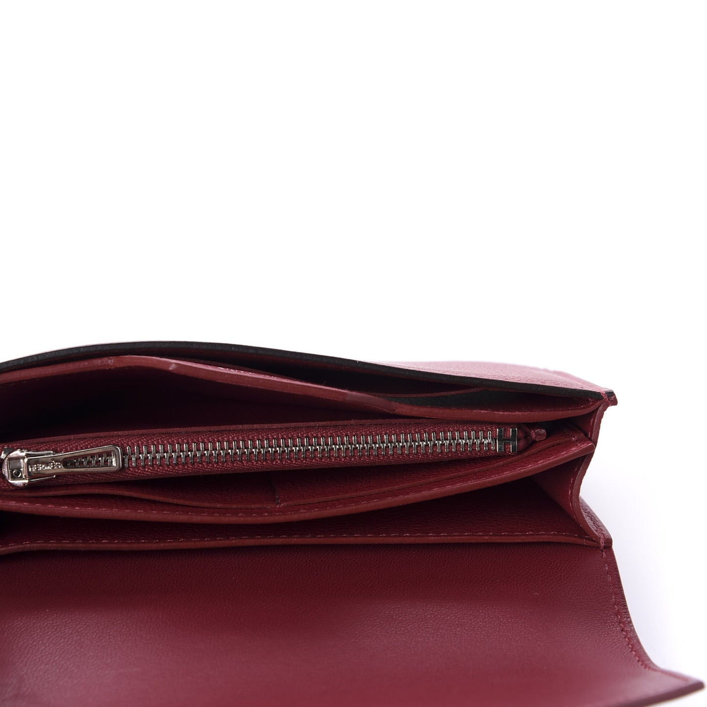 Evercolor Short Passant Wallet Rouge Grenat