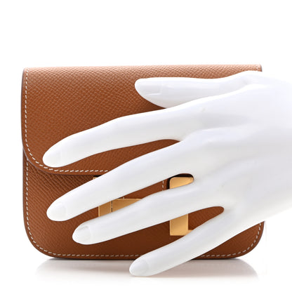 Hermes Epsom Constance Slim Wallet Gold 2 of 8
