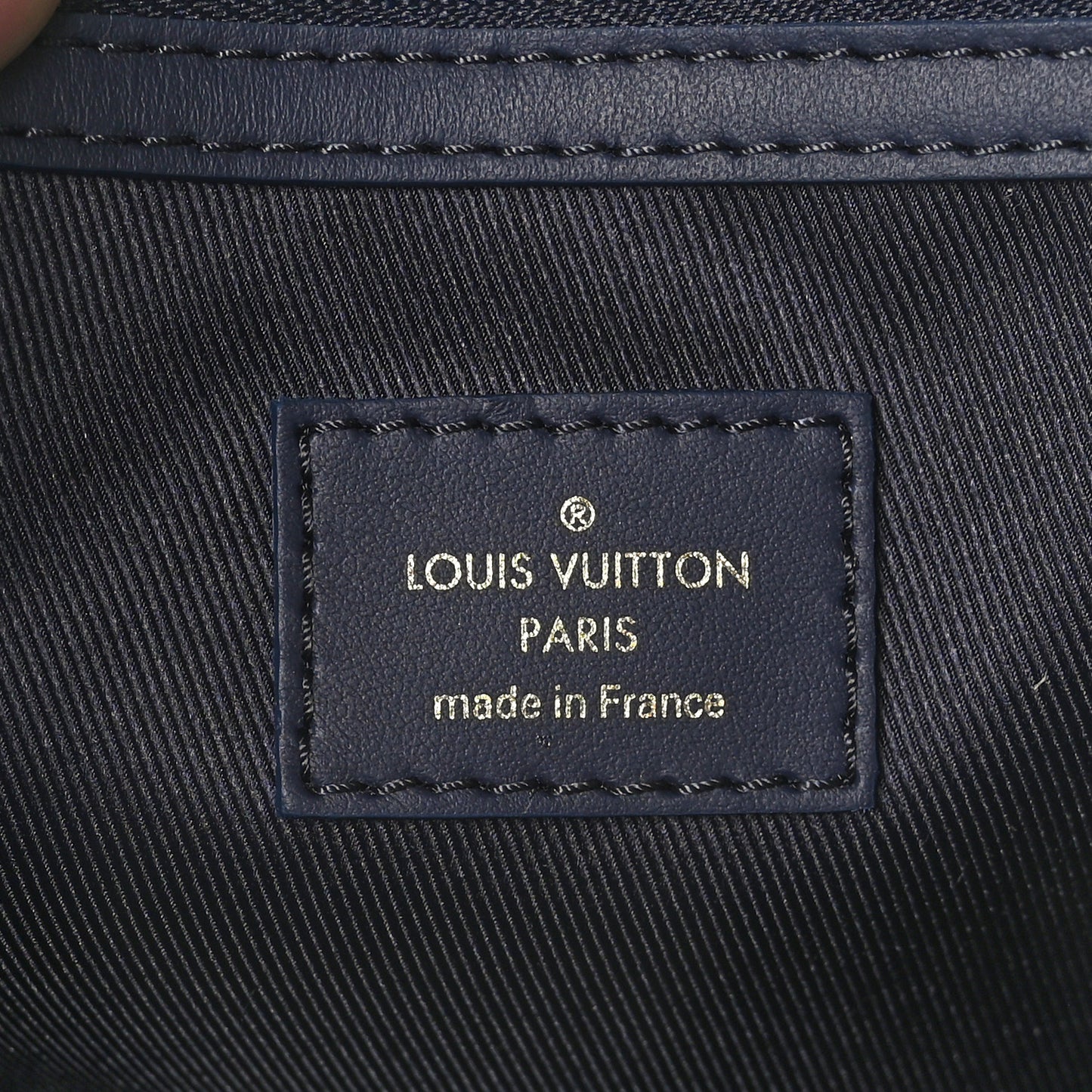 Monogram Bleach Keepall Bandouliere 50 Ink Blue