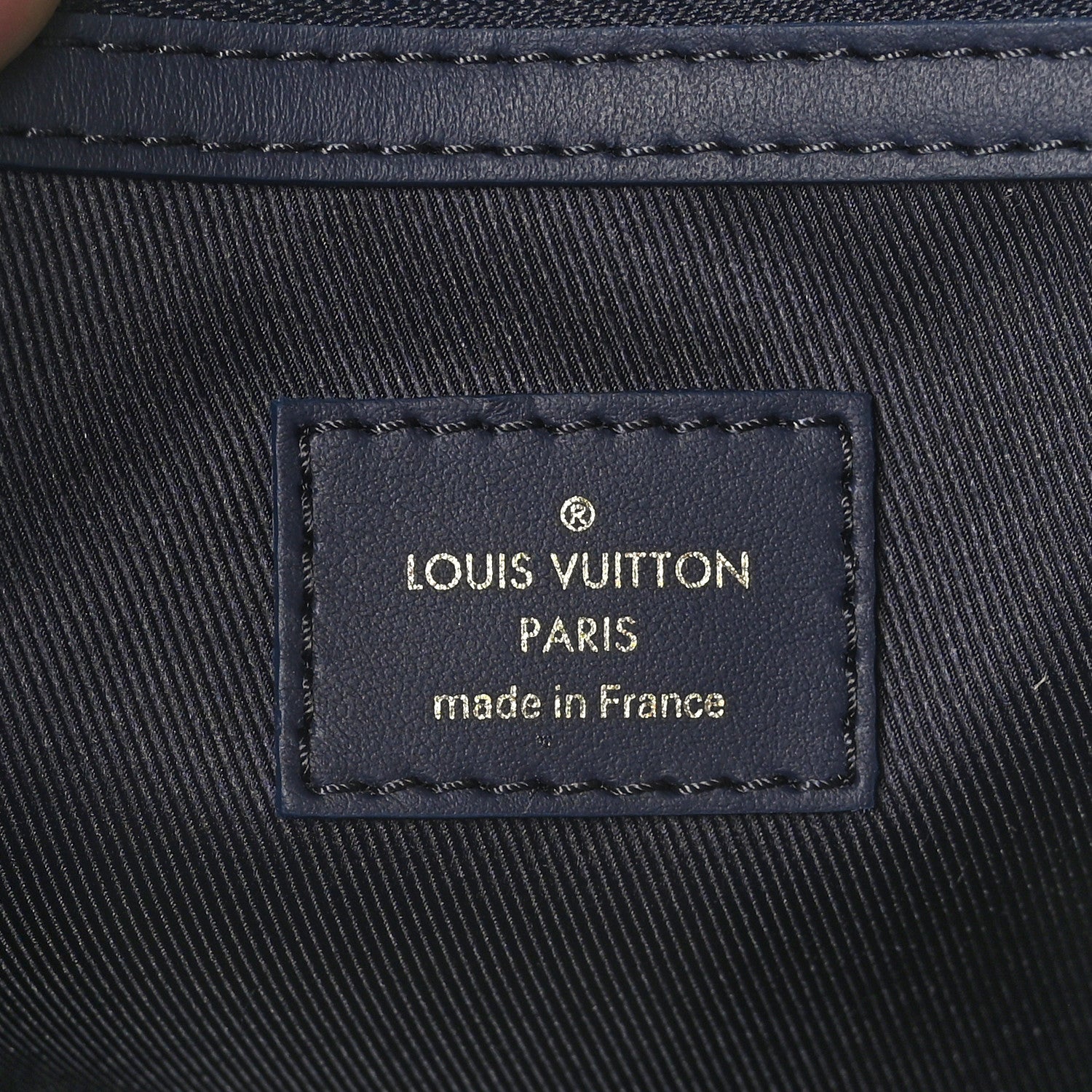 Louis Vuitton Monogram Bleach Keepall Bandouliere 50 Ink Blue 5 of 9