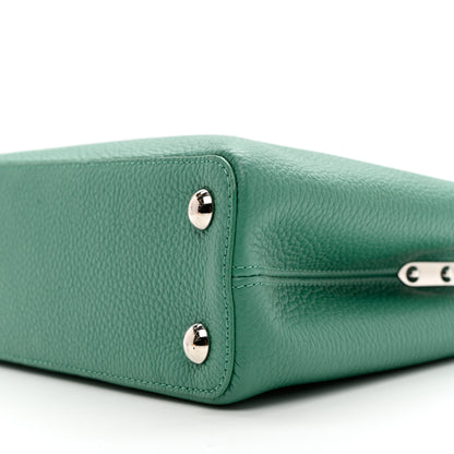 Louis Vuitton Taurillon Capucines BB Bleu Vert 8 of 9
