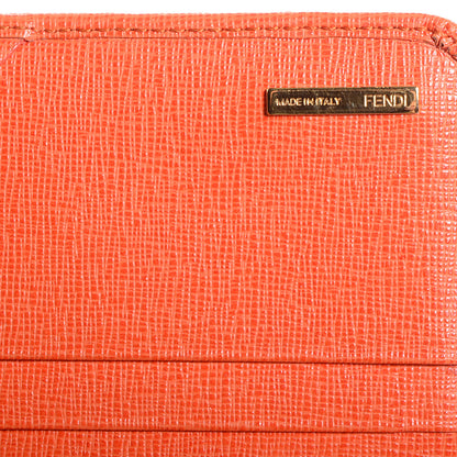 Fendi Vitello Elite Continental Wallet Arancio 6 of 7
