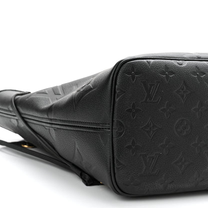 Louis Vuitton Empreinte Monogram Giant Neverfull MM Black 8 of 9