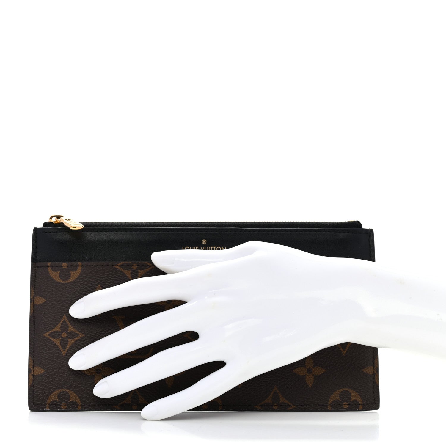 Louis Vuitton Monogram Slim Purse Black 2 of 7