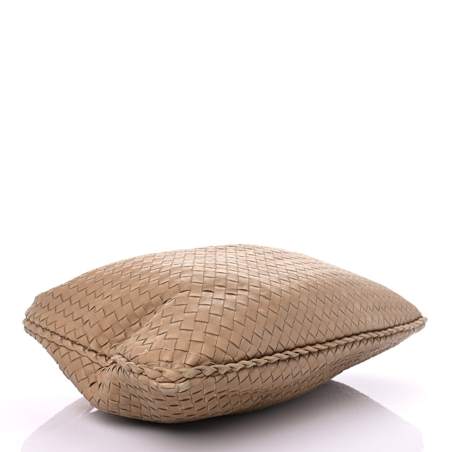 Nappa Intrecciato Large Veneta Hobo Camel