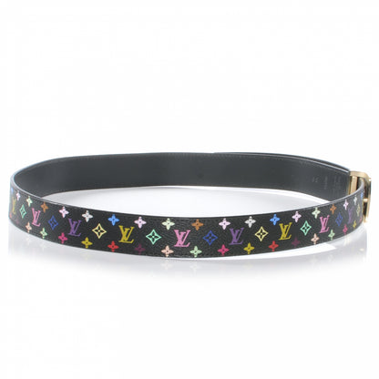 Louis Vuitton Monogram Multicolor LV Cut Reversible Belt 90 36 Black 5 of 5