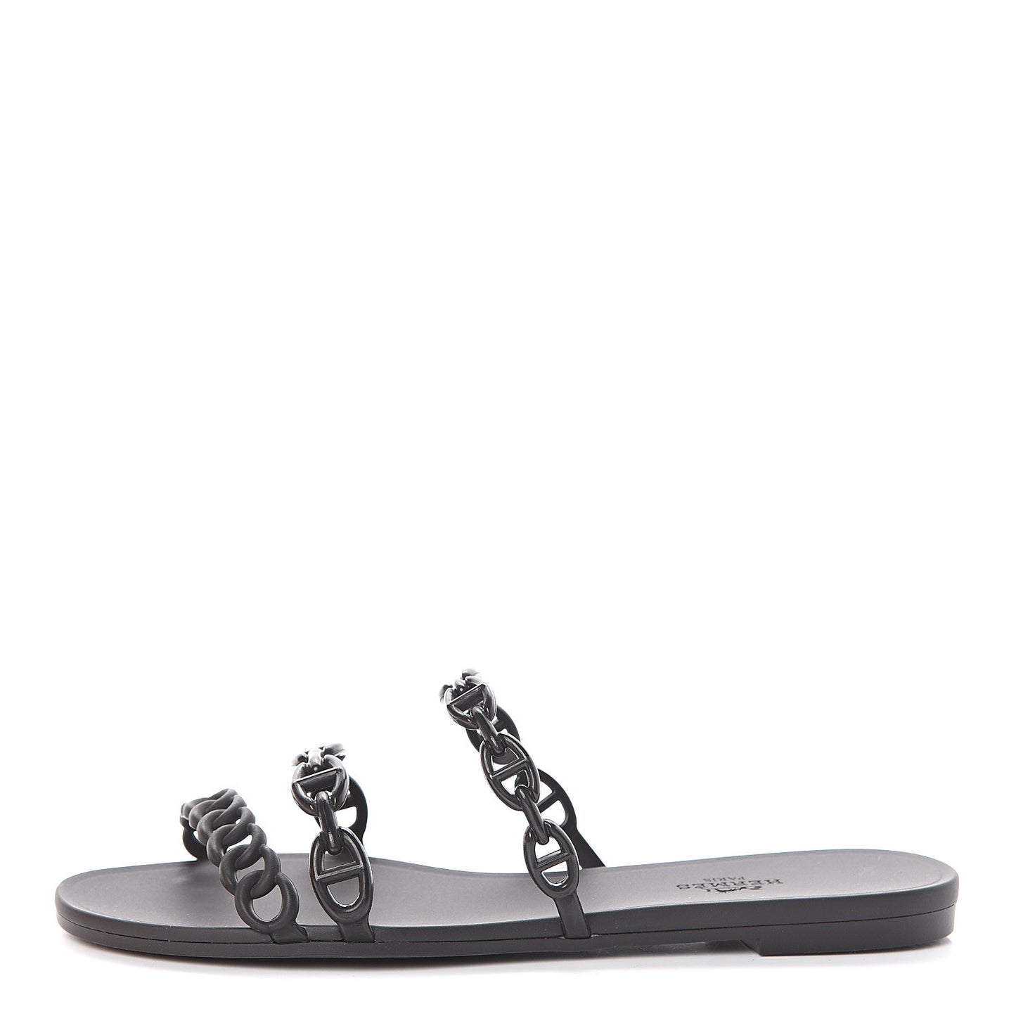 Rubber Chaine d'Ancre Rivage Sandals 38 Black