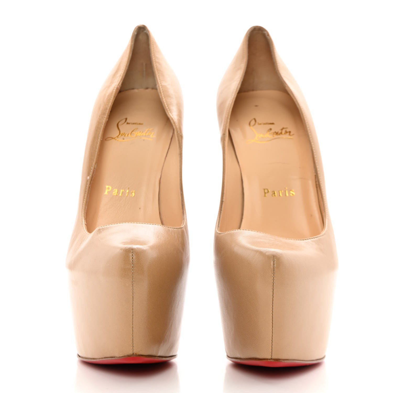 Christian Louboutin Kid Daffodile 160 Pumps 37 Nude 2 of 15