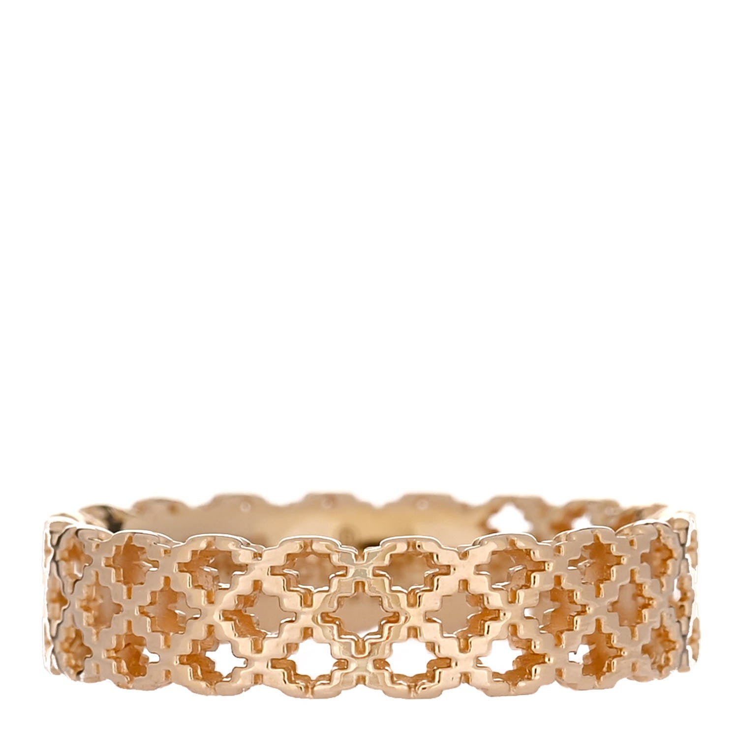 Gucci 18K Yellow Gold Thin Diamantissima Ring 53 6.25 1 of 4