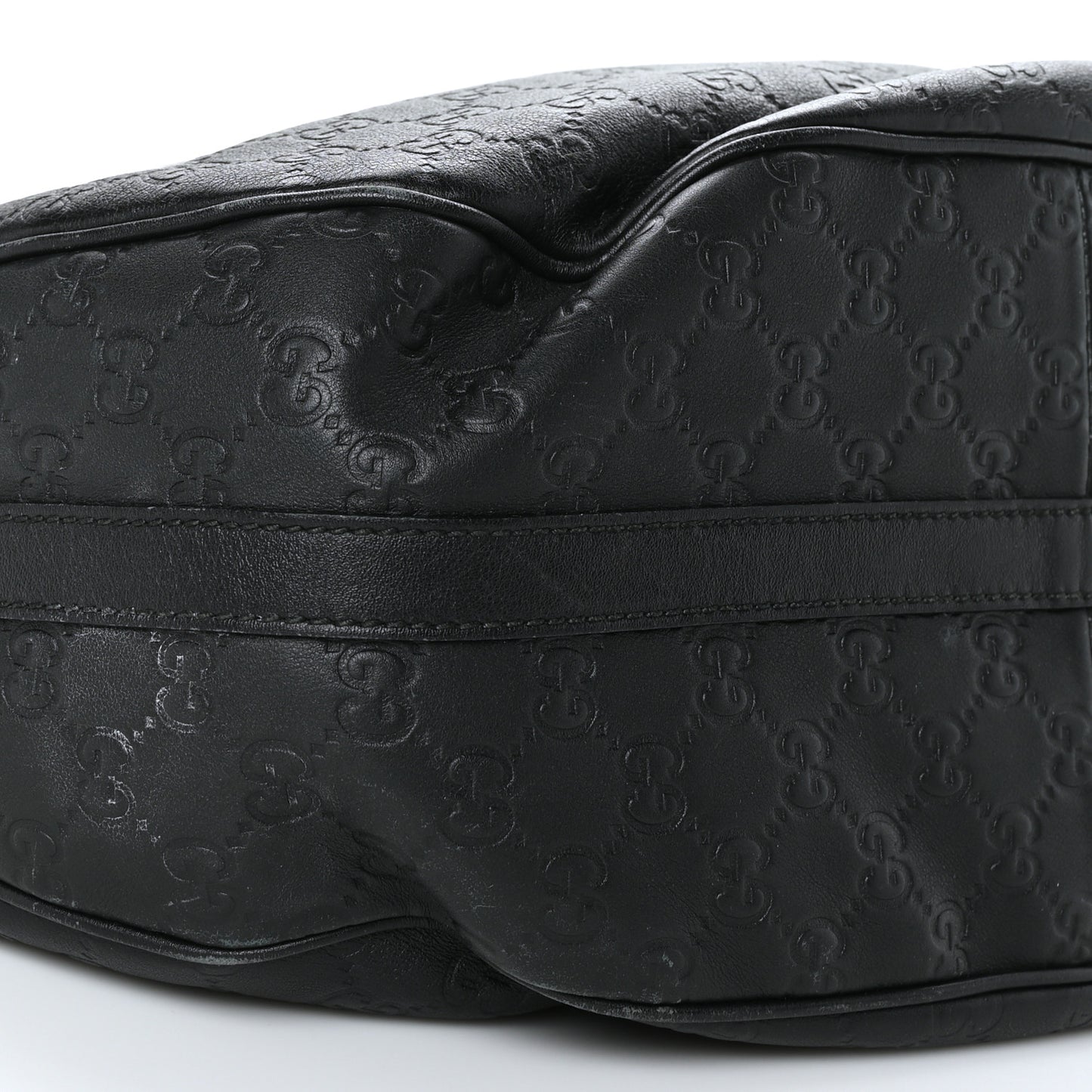 Guccissima Large GG Twins Hobo Black