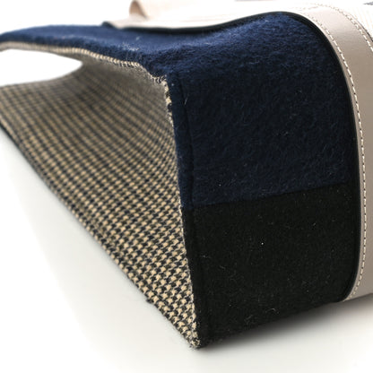 Chloe Felt Calfskin Medium Woody Ribbon Tote Navy 9 of 12