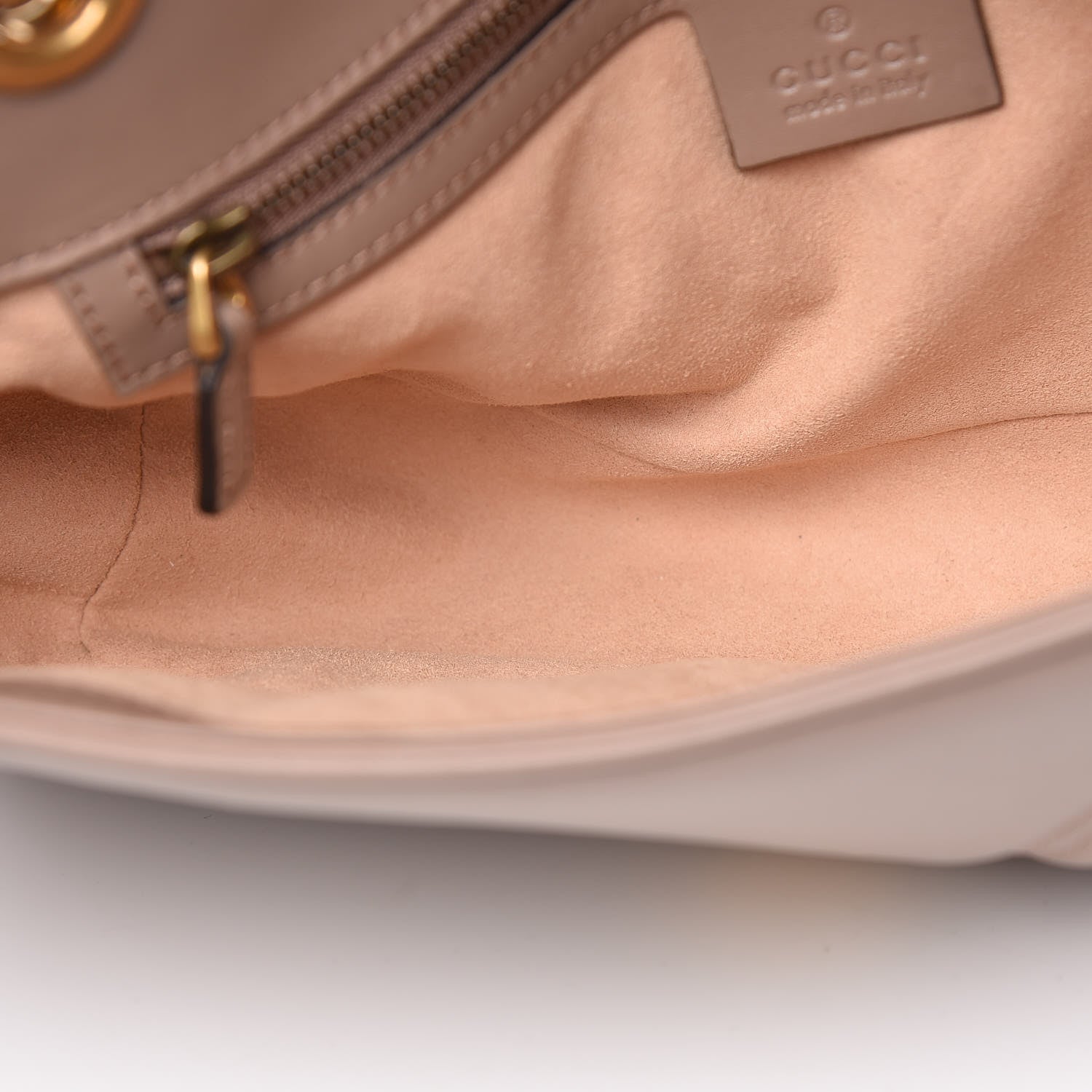 Gucci Calfskin Matelasse Small GG Marmont Shoulder Bag Porcelain Rose 14 of 14
