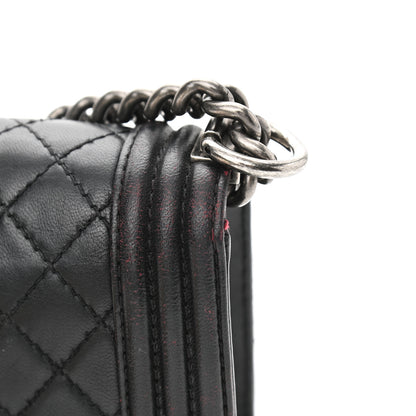 Chanel Lambskin Quilted Small Boy Flap Black 15 of 18