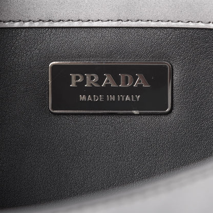 Prada Spazzolato Sound Shoulder Bag Grigio 5 of 9