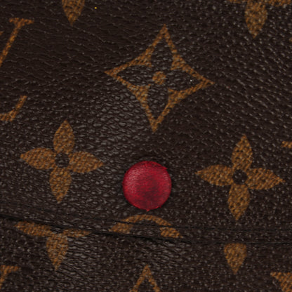 Louis Vuitton Monogram Emilie Wallet Rouge 8 of 9