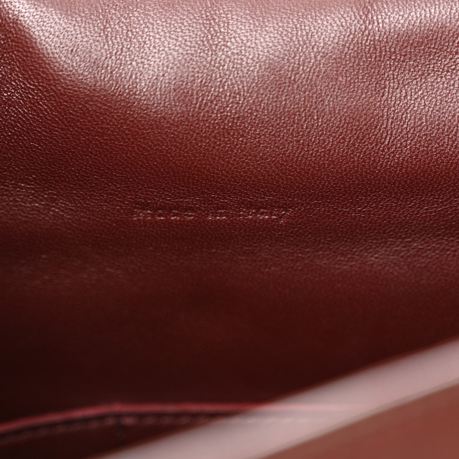 Celine Natural Calfskin Medium Trotteur Burgundy 6 of 14