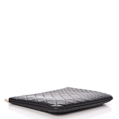 Chanel Lambskin Bi Quilted Medium Cosmetic Case Black 4 of 11