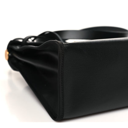 Hermes Toile H Berline Vache Hunter Herbag Zip PM 31 Black Ecru 9 of 11