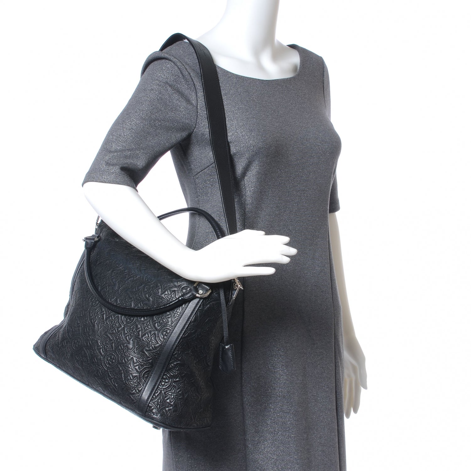 Louis Vuitton Monogram Lambskin Antheia Ixia PM Black 2 of 7